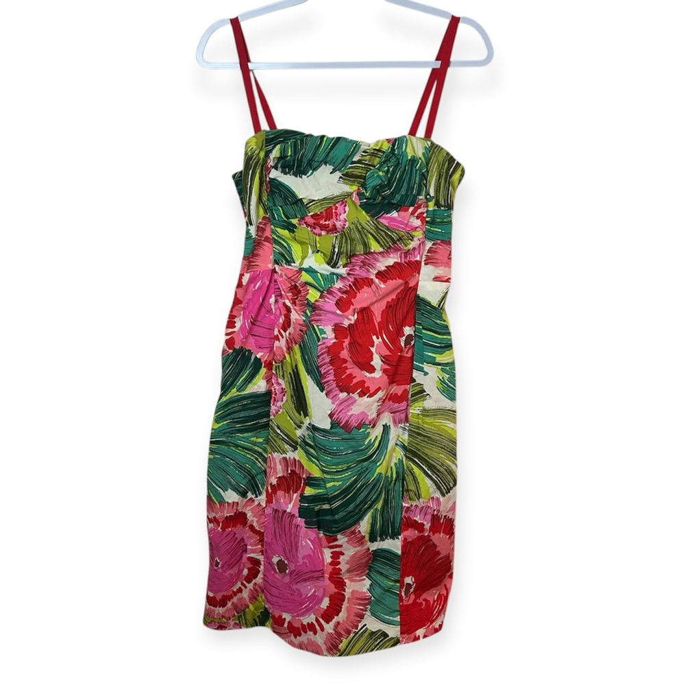 Nanette Lepore Y2K Tropical Vintage Floral Dress